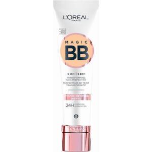 5 En 1, Crème teintée hydratante aux vitamines B5 et E, Unifiante de L’Oréal Paris, Peau hydratée jusqu’à 24 heures, 30 ml