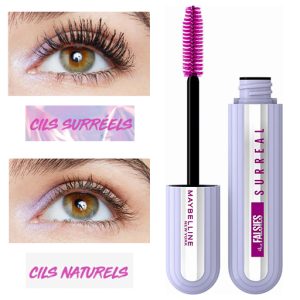 Mascara Effet Extension de Cils – The Falsies Surreal de Maybelline New-York – Tenue 24H – Noir – 10ml