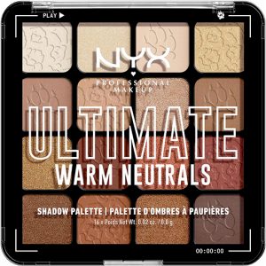 Ultimate Warm Neutrals de NYX Professional Makeup – Ultimate Shadow – Palette de Fards à Paupières – 16 couleurs