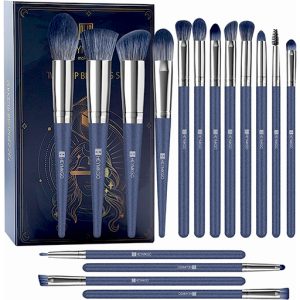 Pinceaux maquillages HEYMKGO 16 pièces – Poils synthétiques de qualité supérieure