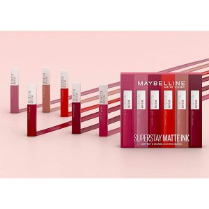 Coffret Superstay Matte Ink de Maybelline de 6 Rouges à Lèvres Liquides Longue Tenue