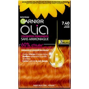 Garnier Olia Vivids – Coloration Cuivrée Intense (7.40) Sans Ammoniaque