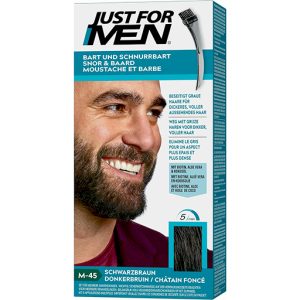 Just For Men Teinture Barbe Châtain Foncé M45 | Élimine les poils blancs