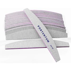 Limes à Ongles PORTENTUM: Qualité Professionnelle pour une Manucure 100/180 double face lavable