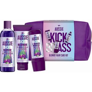 Coffret SOS Blonde Aussie – Shampoing, Après-Shampoing & Soin 3 Minute Miracle