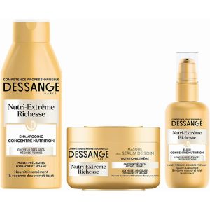 Kit Nutri-Extrême Dessange – Cheveux très secs – Nourrit & Adoucit