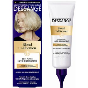 Dessange – Soin Patine Nutri-Correcteur pour Cheveux Blonds – 125 ml